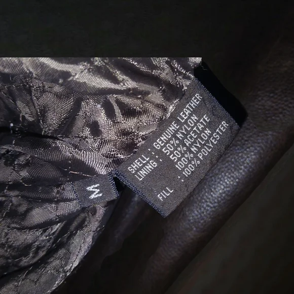 Winlit Dark Brown Women's Leather Jacket Size Medium With Gold Accents - Picture 6 of 14